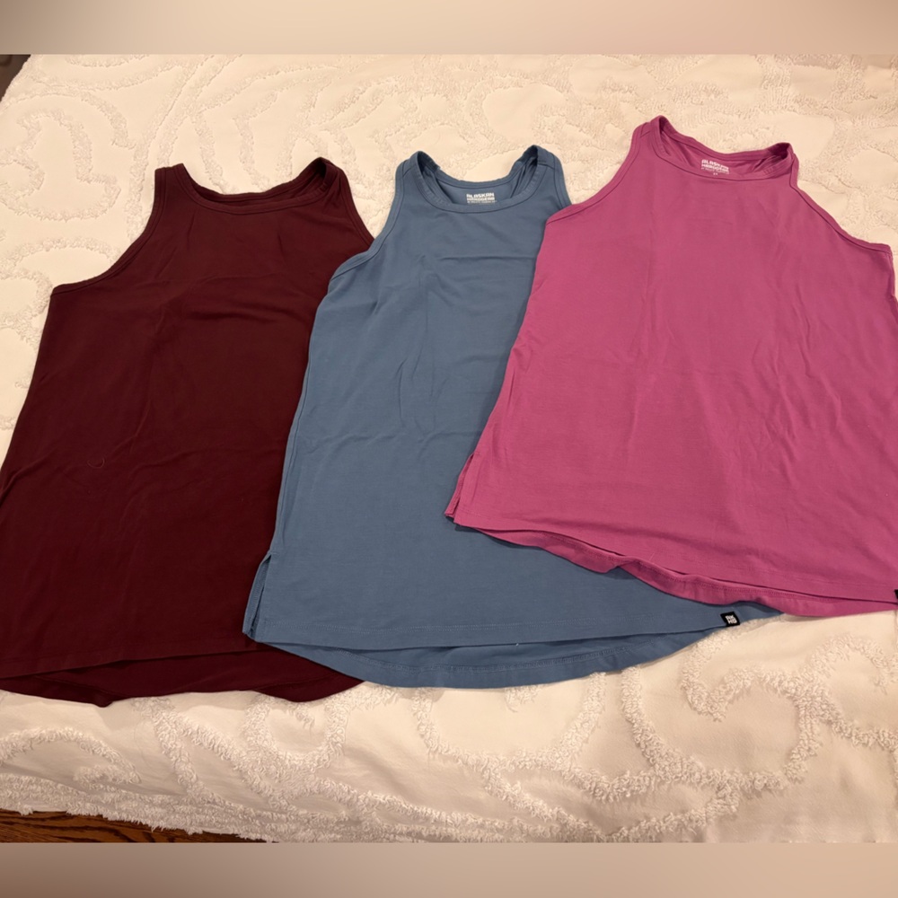 Duluth Trading Co Women’s Tank Tops - Eggplant, Slate Blue, purple/pink